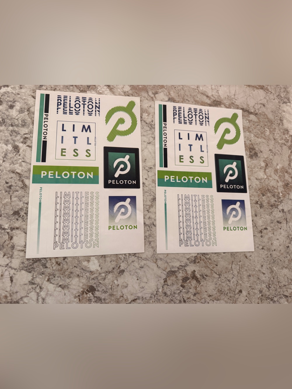 Peloton Sticker Bundle Set of 2
